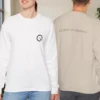 clarity in silence sweatshirt minimalist back design crewneck mindful zen gift for meditation