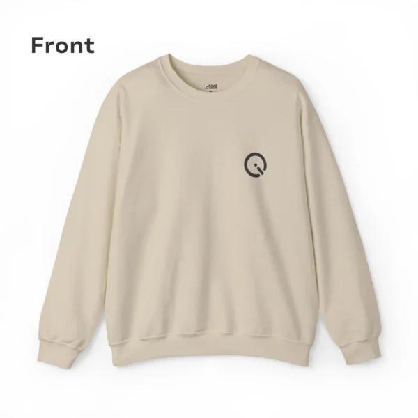 clarity in silence sweatshirt minimalist back design crewneck mindful zen gift for meditation