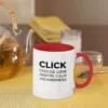 click choose love inspire calm kindness accent mug | positive affirmation coffee cup | mindful self care & kindness gift