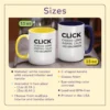click choose love inspire calm kindness accent mug | positive affirmation coffee cup | mindful self care & kindness gift