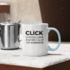 click choose love inspire calm kindness accent mug | positive affirmation coffee cup | mindful self care & kindness gift
