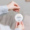 personalised you’re awesome christmas ornament with receiver and giver names