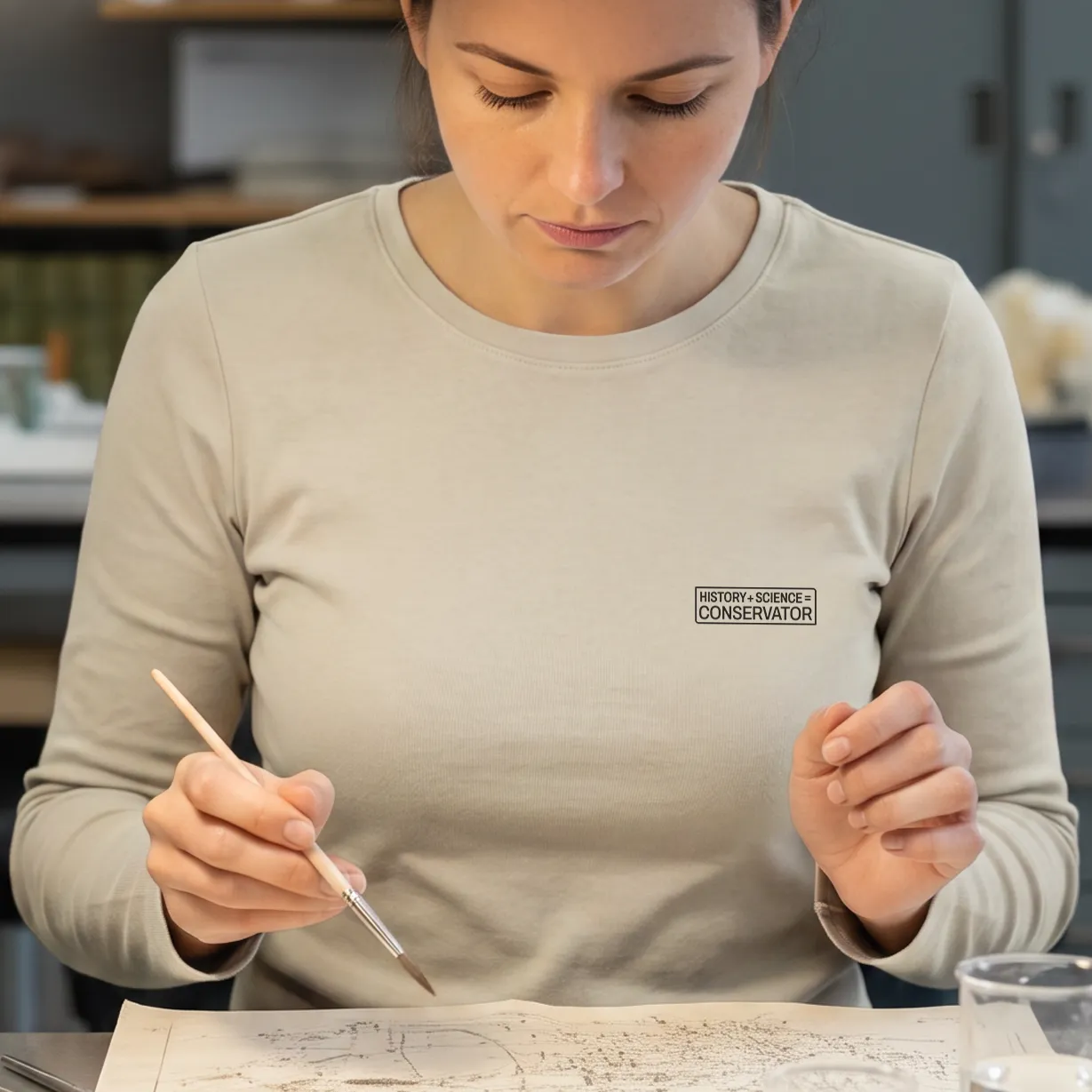 Home history plus science equals conservator long sleeve t shirt 1