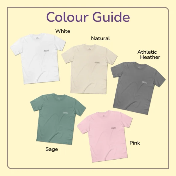 history plus science equals conservator t shirt 6 colour guide